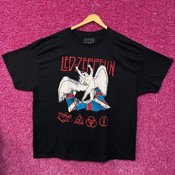 Led Zeppelin Icarus & Union Jack T-Shirt XXXL - Picture 1 of 4
